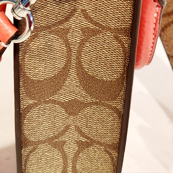 Coach North South Mini Tote With Signature Canvas - Picture 9 of 14